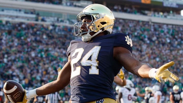 Jadarian Price is a great bet to score a touchdown in college football Week 1 action against Miami. Jadarian Price is a great bet to score a touchdown in college football Week 1 action against Miami.