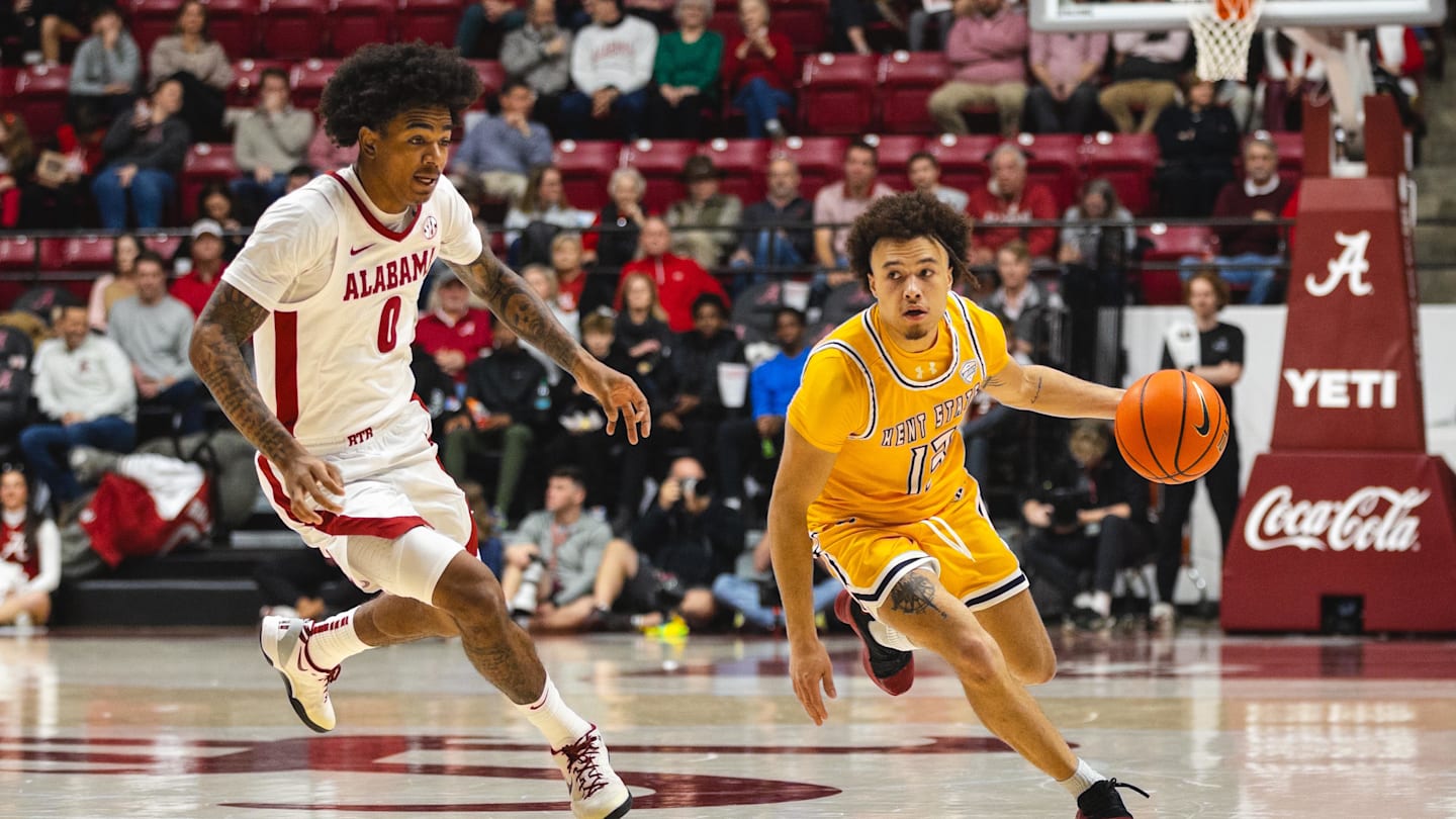 Strong Rebounding Performance Leads No. 6 Alabama Men’s Basketball Past Kent State