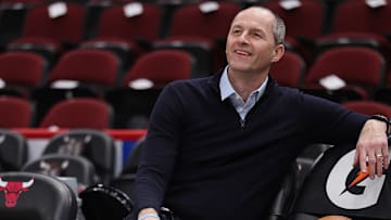 Los Angeles Lakers v Chicago Bulls, Arturas Karnisovas Chicago Bulls Executive Vice President of Basketball Operations