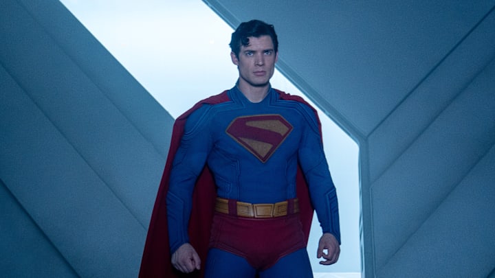 DAVID CORENSWET as Superman in DC Studios’ and Warner Bros. Pictures’ “SUPERMAN,” a Warner Bros. Pictures release. Photo Credit: Jessica Miglio. Copyright: © 2025 Warner Bros. Ent. All Rights Reserved. TM & © DC