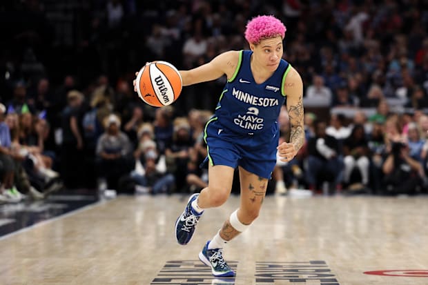 Minnesota Lynx guard Natisha Hiedeman (2) 