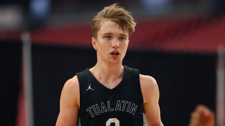 Jun 24, 2023; Glendale, AZ, USA; Tualatin player Winters Grady (2) during the Section 7 high school boys tournament at State Farm Stadium.