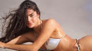 Toni Breidinger was photographed by Ben Horton at The Boca Raton. Swimsuit by I.AM.GIA.
