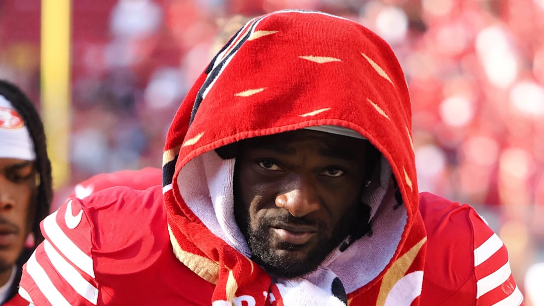 Oct 6, 2024; Santa Clara, California, USA; San Francisco 49ers wide receiver Brandon Aiyuk (11) after the game against the Arizona Cardinals at Levi's Stadium. Mandatory Credit: Kelley L Cox-Imagn Images