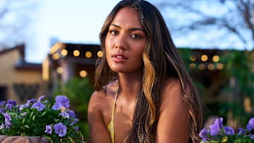 Phoenix Dawn Miranda was photographed by Taylor Ballantyne. Swimsuit by Frankies Bikinis.