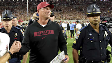 Alabama Crimson Tide head coach Kalen DeBoer