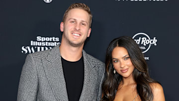 Jared Goff and Christen Harper