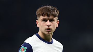 Mikey Moore during the Carabao Cup win over Manchester City 