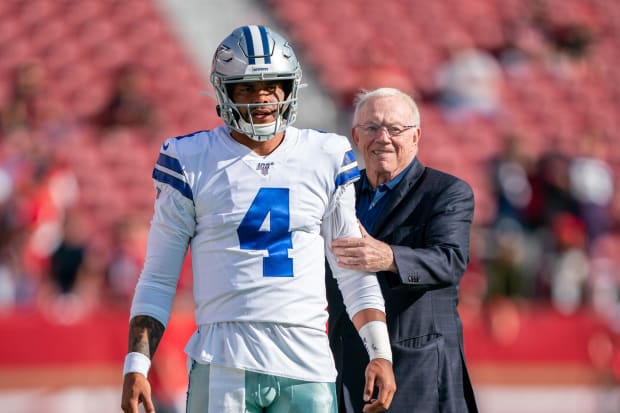 Dak Prescott, Jerry Jones, Dallas Cowboys