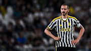 Leonardo Bonucci of Juventus FC looks on during the Serie A...