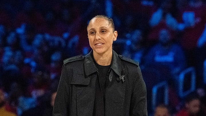 February 15, 2020; Chicago, Illinois, USA; Phoenix Mercury guard Diana Taurasi during NBA All Star Saturday Night at United Center. Mandatory Credit: Kyle Terada-Imagn Images February 15, 2020; Chicago, Illinois, USA; Phoenix Mercury guard Diana Taurasi during NBA All Star Saturday Night at United Center. Mandatory Credit: Kyle Terada-Imagn Images