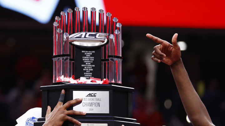 NC State basketball's 2024 ACC Tournament trophy