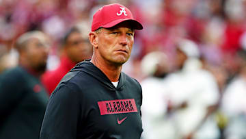 Alabama Crimson Tide head coach Kalen DeBoer