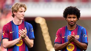 Anthony Gordon (l.) und Karim Adeyemi dürfen für Barça loslegen