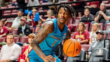 The Florida State Seminoles host the Hofstra Pride for a men’s basketball game at the Donald L. Tucker Civic Center on Tuesday, Nov. 19, 2024.
