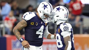 Dallas Cowboys quarterback Dak Prescott and wide receiver CeeDee Lamb