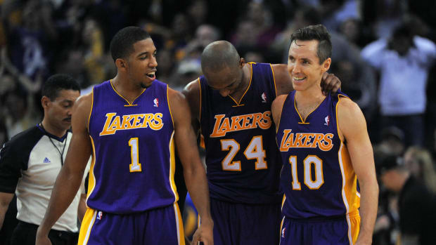 December 22, 2012; Oakland, CA, USA; Los Angeles Lakers point guard Darius Morris (1)