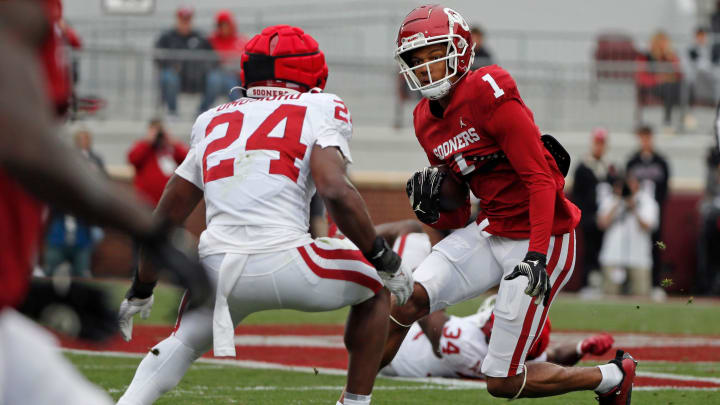 Oklahoma receiver Jayden Gibson 