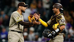 Padres Kyle Higashioka, Robert Suarez