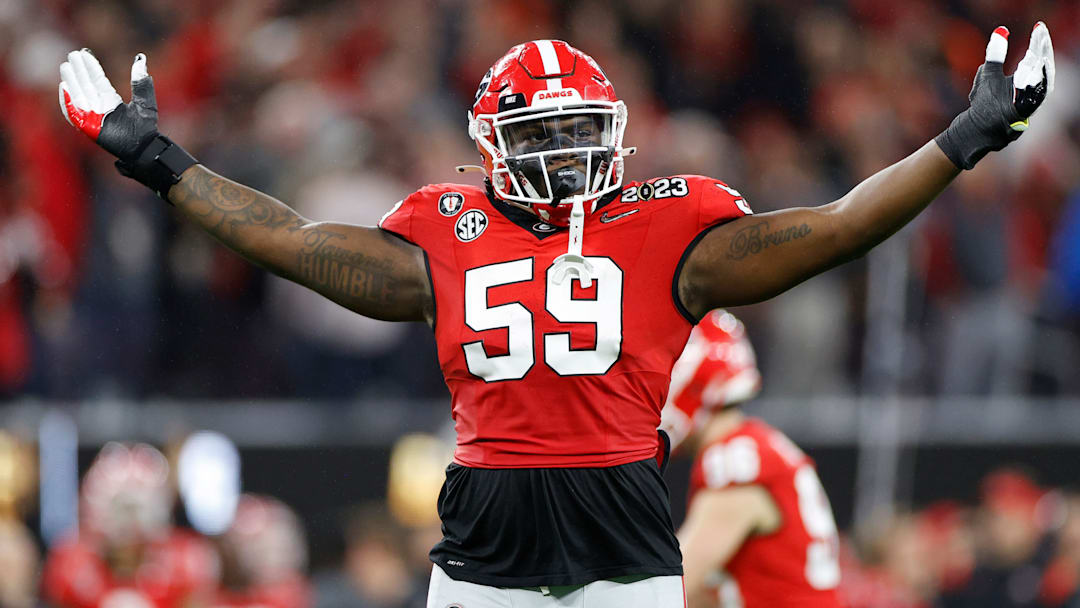 Broderick Jones, 2023 CFP National Championship - TCU v Georgia