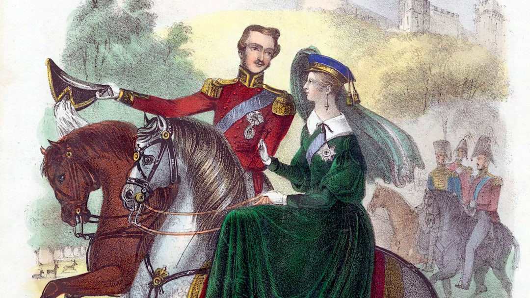 Queen Victoria and Prince Albert.