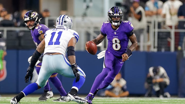 Dallas Cowboys star Micah Parsons closes on Baltimore Ravens quarterback Lamar Jackson