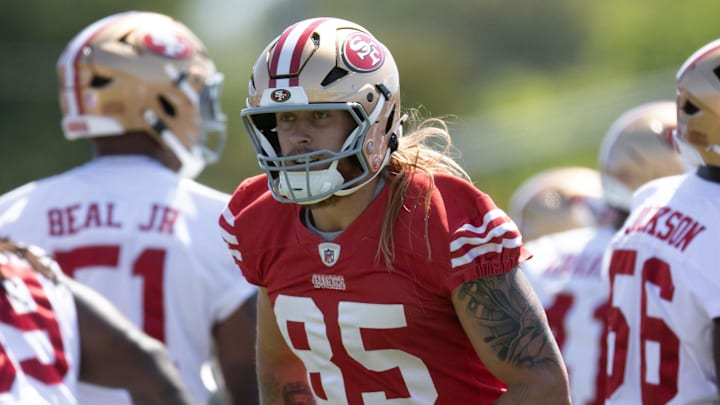 49ers TE George Kittle will be selected as the third tight end in the majority of 2025 fantasy football drafts.