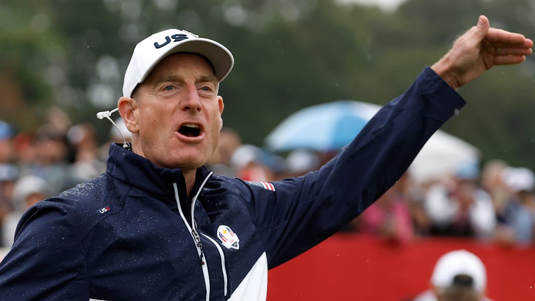 U.S. vice captain Jim Furyk during the 2025 Ryder Cup at Bethpage Black