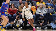 West Virginia University guard Jordan Harrison