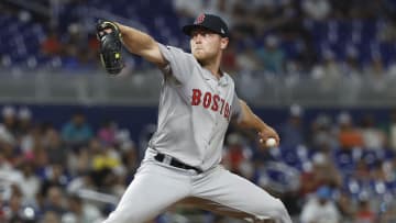 Former Auburn Tigers pitcher Bailey Horn in the Show with the Boston Red Sox.