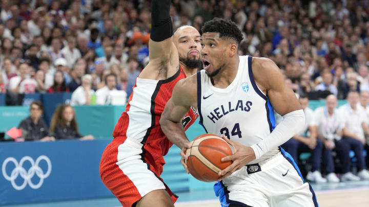 Dillon Brooks Shows Some Love For Dwyane Wade During Canada Greece Game