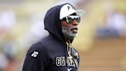 Aug 29, 2024; Boulder, Colorado, USA; Colorado Buffaloes head coach Deion Sanders before the game against the North Dakota State Bison at Folsom Field.