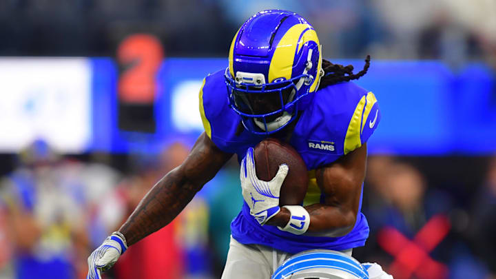 Rams receiver Davante Adams is dealing with a hamstring injury. Rams receiver Davante Adams is dealing with a hamstring injury.