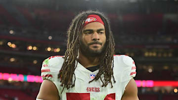 Fred Warner stands after the 49ers' Jan. 5 loss to the Cardinals