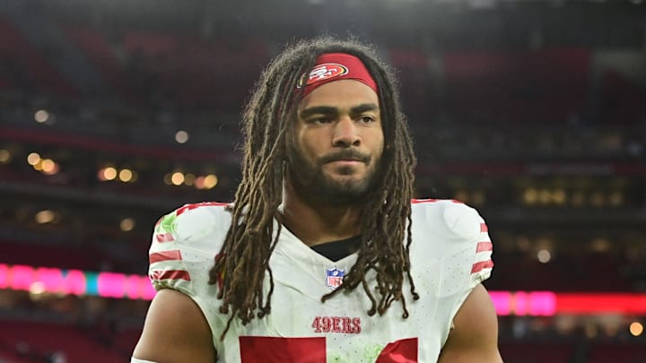 Fred Warner stands after the 49ers' Jan. 5 loss to the Cardinals Fred Warner stands after the 49ers' Jan. 5 loss to the Cardinals