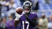 Le'Veon Bell juega en la temporada 2021-22 con los Baltimore Ravens