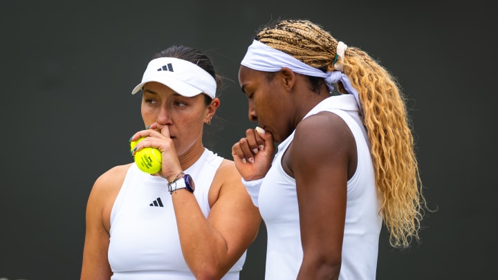 Coco Gauff and Jessica Pegula at Wimbledon 2024