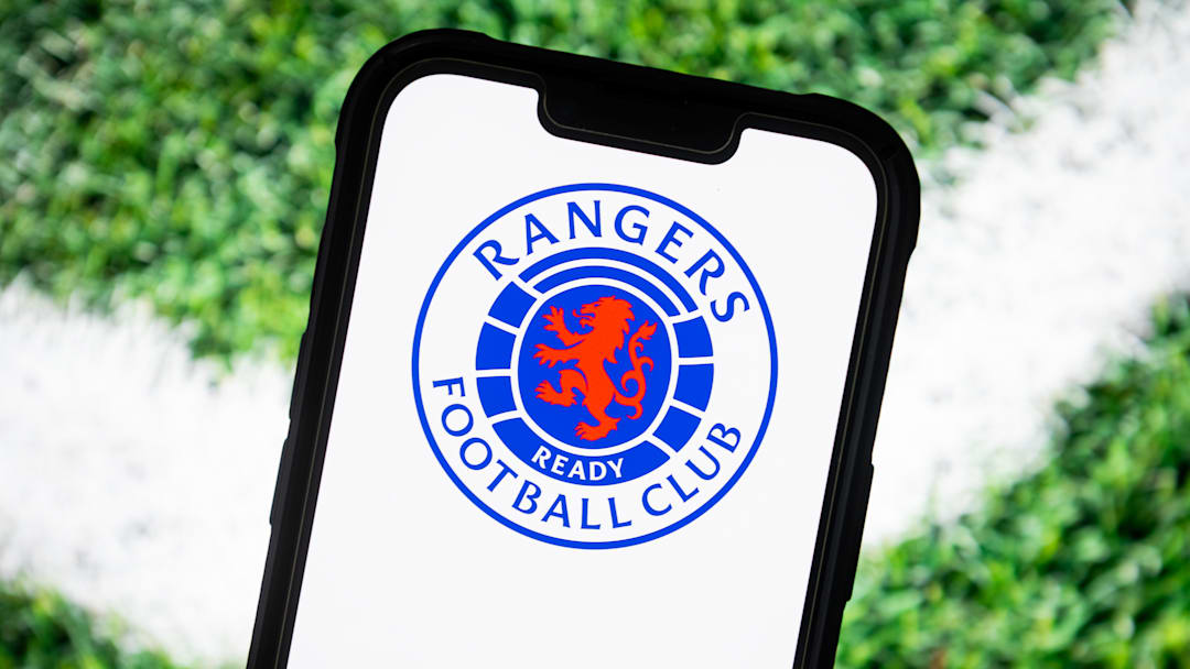 In this photo illustration, a Glasgow Rangers football club...