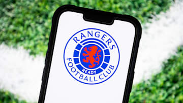 In this photo illustration, a Glasgow Rangers football club...