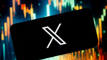 In this photo illustration a X (Twitter) logo seen displayed...