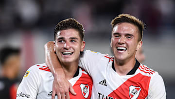 River Plate v Patronato - Torneo Liga Profesional 2021 - Álvarez y Palavecino, las figuras de River esta noche.