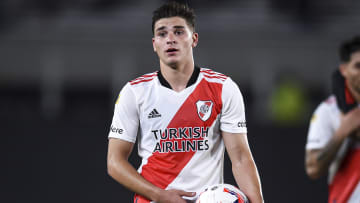 River Plate v Patronato - Torneo Liga Profesional 2021 - Julian Alvarez, el mejor jugador del fútbol argentino hoy.