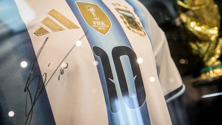 ADIDAS Stores in Buenos Aires will sell a special edition jersey to commemorate Lionel Messi's last match with the Argentine national team.