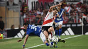 Facundo Colidio of River Plate seen in action during the...