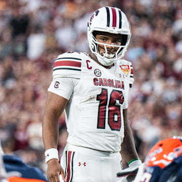 LaNorris Sellers and South Carolina are favorites against Virginia Tech on Sunday.