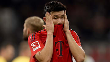 Bayern-Verteidiger Kim Min-jae verzweifelt gegen Eintracht Frankfurt
