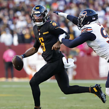 Jayden Daniels and the Commanders are home favorites against the Bears in NFL Week 6.