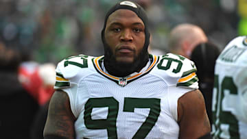 Former Green Bay Packers defensive tackle Kenny Clark (97) against the Philadelphia Eagles in an NFC wild card game at Lincoln Financial Field.