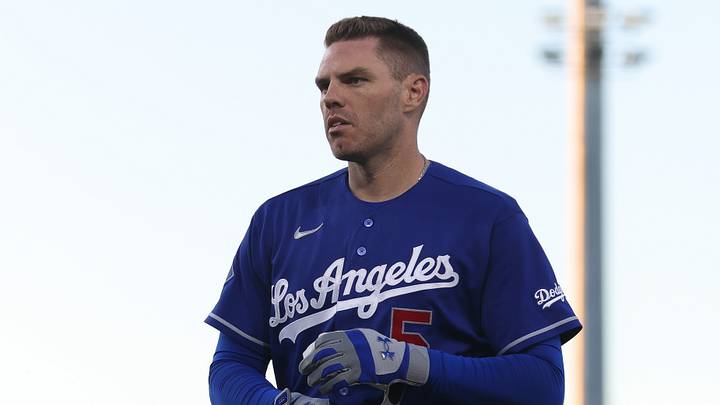 Los Angeles Dodgers first baseman Freddie Freeman (5) Mandatory Credit: Scott Marshall-Imagn Images