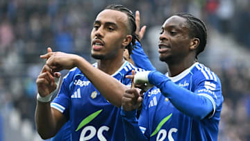 Guela Doué, Emmanuel Emegha et le RC Strasbourg affrontent Mayence en quarts de finale retour de Conference League